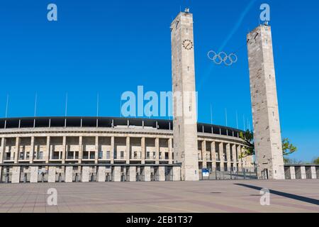 Berlin Germany - April 22. 2018: Berlin Olympic stadium