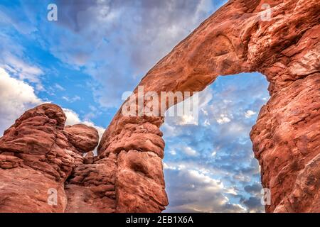 Turret Arch in the Arches National Park, Utah Stock Photo