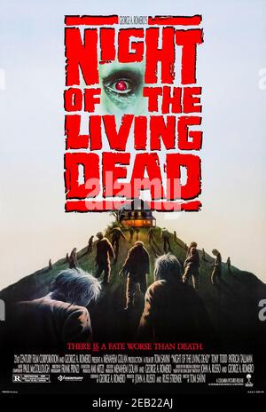 Night of the Living Dead (1990) directed by Tom Savini and starring Tony Todd, Patricia Tallman and Tom Towles . Remake of George A. Romero's classic 1968 zombie movie, a group in a house in the Pennsylvanian countryside try to deal with the unburied dead who have returned to life and now seek human victims! Stock Photo