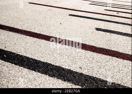 Painted road Stock Photo