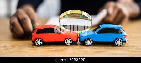 African American Car And Vehicle Insurance Concept Stock Photo