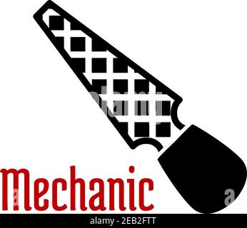 Metal file isolated. Rasp tool vector illustration Stock Vector Image ...
