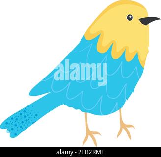 cute bird icon over white background, colorful design, vector illustration Stock Vector