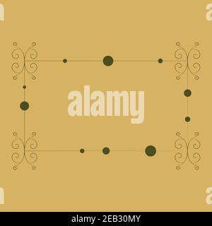 An abstract rectangular frame shape background image. Stock Vector