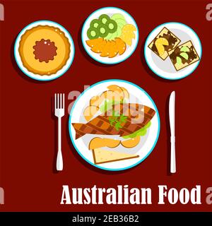 australia outline clipart food