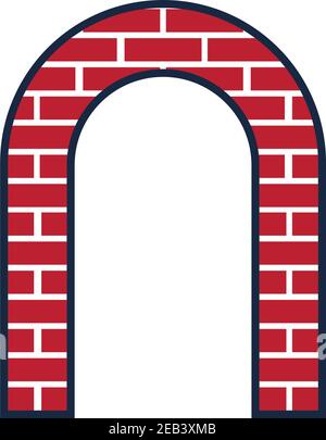 Brick Building logo design vector, Brickwork simple modern logo template, Emblem, Design Concept, Creative Symbol, Icon Stock Vector