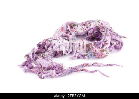 Colorful scarf isolated on white background. Stock Photo