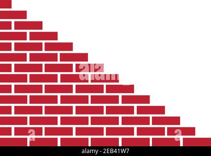 Brick Building logo design vector, Brickwork simple modern logo template, Emblem, Design Concept, Creative Symbol, Icon Stock Vector