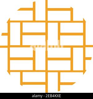 Brick Building logo design vector, Brickwork simple modern logo template, Emblem, Design Concept, Creative Symbol, Icon Stock Vector