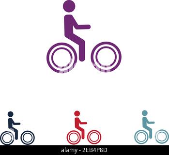 Bicycle logo vector template Stock Vector