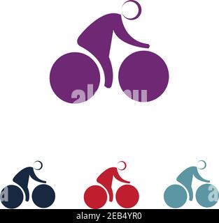 Bicycle logo vector template Stock Vector