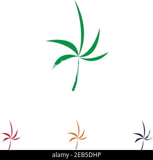 Cannabis leaf vector illustration icon designvector cannabis or marijuana icon logo for medical or pharmacy industry Stock Vector
