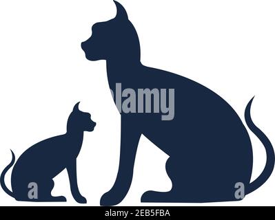 cat logo vector symbol illustration design template Stock Vector