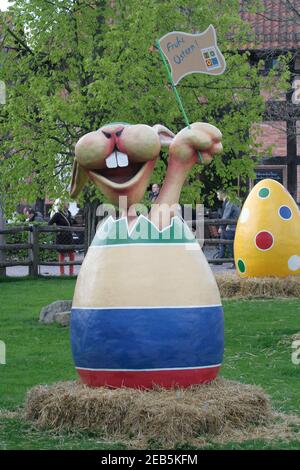 HANNOVER,GERMANY-APRIL 16:Easter decorations at Hanover Zoo.April 16,2014 in Hannover,Germany. Stock Photo