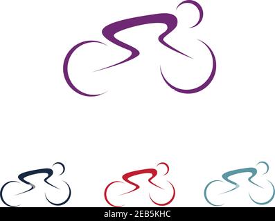 Bicycle logo vector template Stock Vector