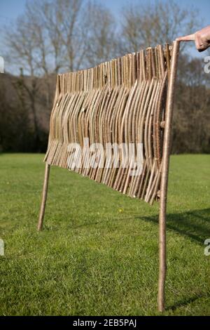 Traditional thatching tools and products Stock Photo