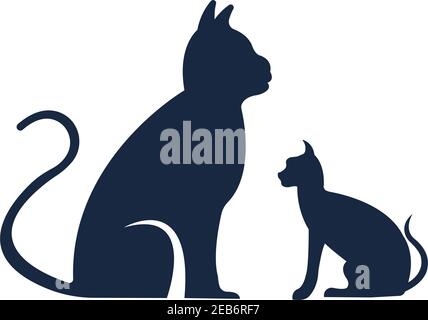 cat logo vector symbol illustration design template Stock Vector