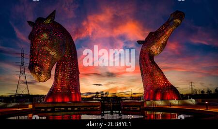 The Kelpies, Scotland, United Kingdom Stock Photo