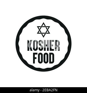 Kosher food icon. Vector illustration. Stock Vector