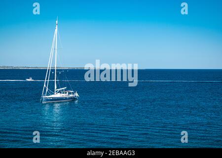 fantastic view on gallipoli sea in puglia Stock Photo