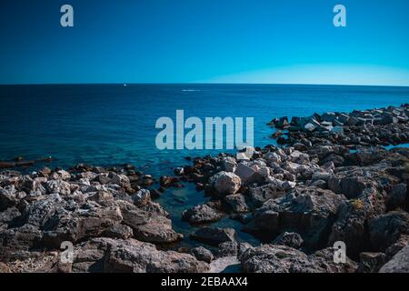 fantastic view on gallipoli sea in puglia Stock Photo