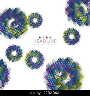 Colorful headline background template Stock Vector
