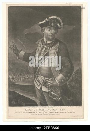 George Washington, Esqr. General and Commander in Chief of the Continental Army in America Stock Photo