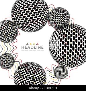 Colorful headline background template Stock Vector