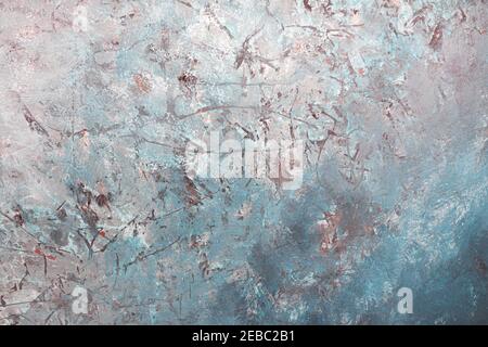 Painted abstract background. Paint drips and brush marks. Stock Photo