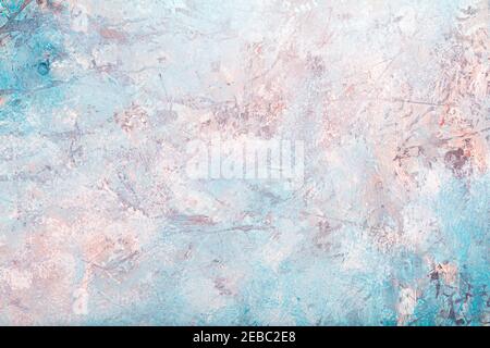 Painted colorful abstract background. Paint drips and brush marks. Stock Photo