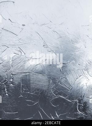 Decorative transparent coating with rough brush strokes over glass surface. Background texture Stock Photo