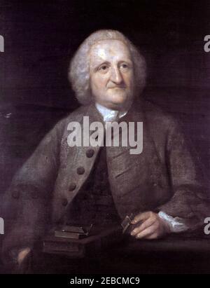 JOHN DOLLOND (1706-1761) English optician and inventor Stock Photo