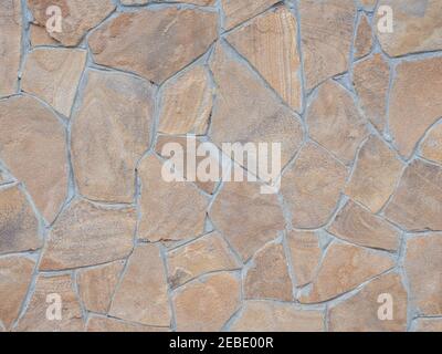 Wall with decorative tiles of various shapes. Not seamless texture Stock Photo
