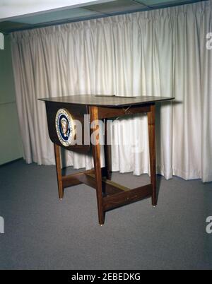 White House Furniture, portable lectern. Portable lectern with the seal ...