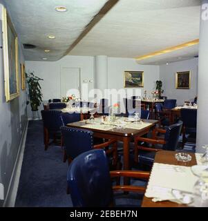 White House Rooms: White House Mess Hall. West Wing Navy Mess, White House, Washington, D.C. Stock Photo