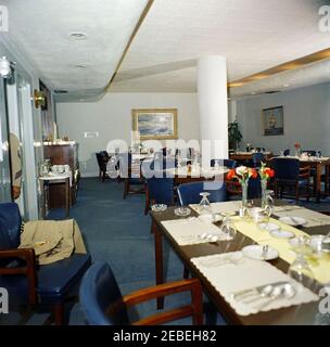 White House Rooms: White House Mess Hall. West Wing Navy Mess, White House, Washington, D.C. Stock Photo