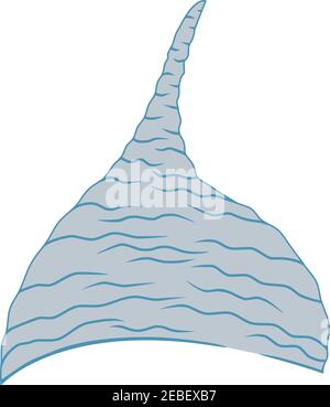 tin foil hat Radiation protection cap. flat vector Stock Vector