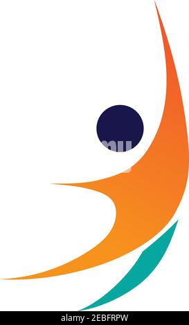 fitness logo symbol illustration design template - vector Stock Vector