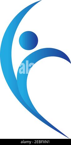 fitness logo symbol illustration design template - vector Stock Vector