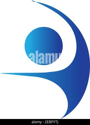 fitness logo symbol illustration design template - vector Stock Vector