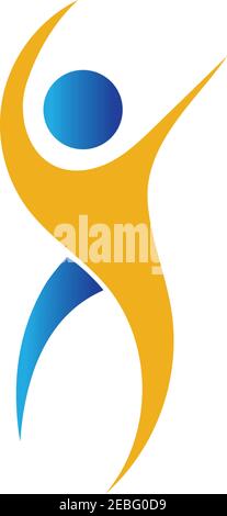 fitness logo symbol illustration design template - vector Stock Vector