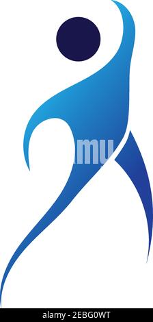 fitness logo symbol illustration design template - vector Stock Vector