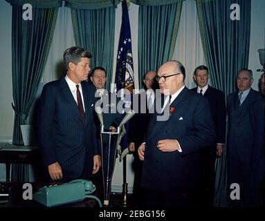 NATO, Secretary of the State Dean Acheson addressing the North Atlantic ...