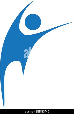 fitness logo symbol illustration design template - vector Stock Vector