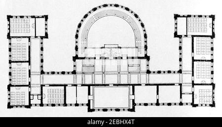 Norra Latin Planritning 1897 Stock Photo - Alamy