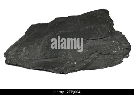 clay slate from Lehesten, Germany isolated on white background Stock Photo