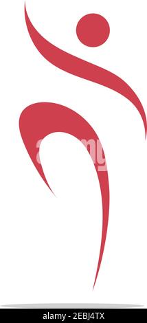 fitness logo symbol illustration design template - vector Stock Vector