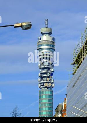 London, United Kingdom - January 31, 2007: BT Tower Landmark Telecommunication Structure in London, UK. Stock Photo
