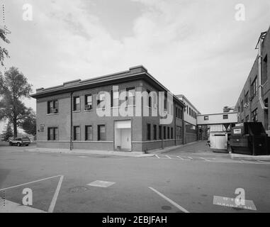 North and east elevations, looking southwest - Navy Yard, Building No. 142. Stock Photo
