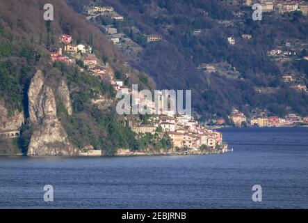 Gandria, picturesque district of Lugano overlooking  Ceresio Lake on the border with Italy.Canton Ticino, Switzerland. Stock Photo